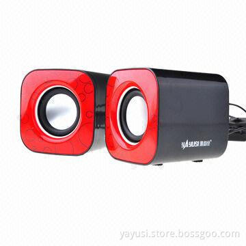 Computer/Laptop Speakers, Sized 80 x 80 x 80mm, 4 Ohms Rated Impedance